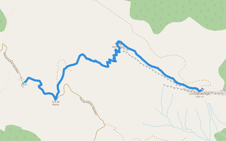 PR-HU 200 walking route map in Fet