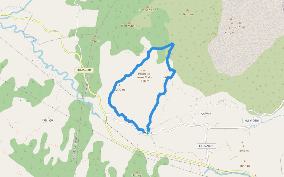 PRHU 220 Hiking Trail Valle de Lierp, Aragón Pacer