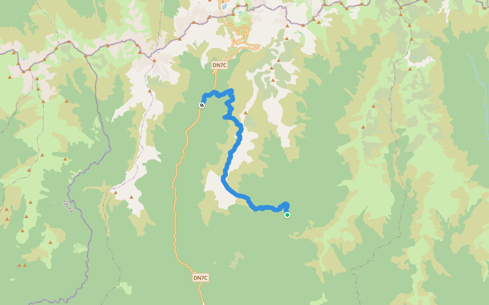 V. Buda - Culmea Jorzea - Transfăgărășan walking route map in Buda
