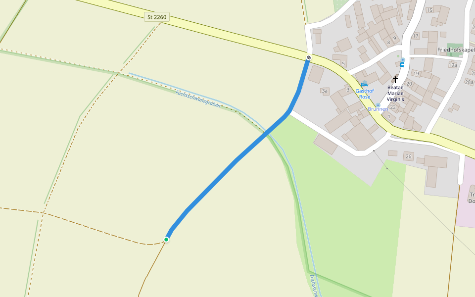 Wanderweg Roter Löffel walking route map in Geiselwind