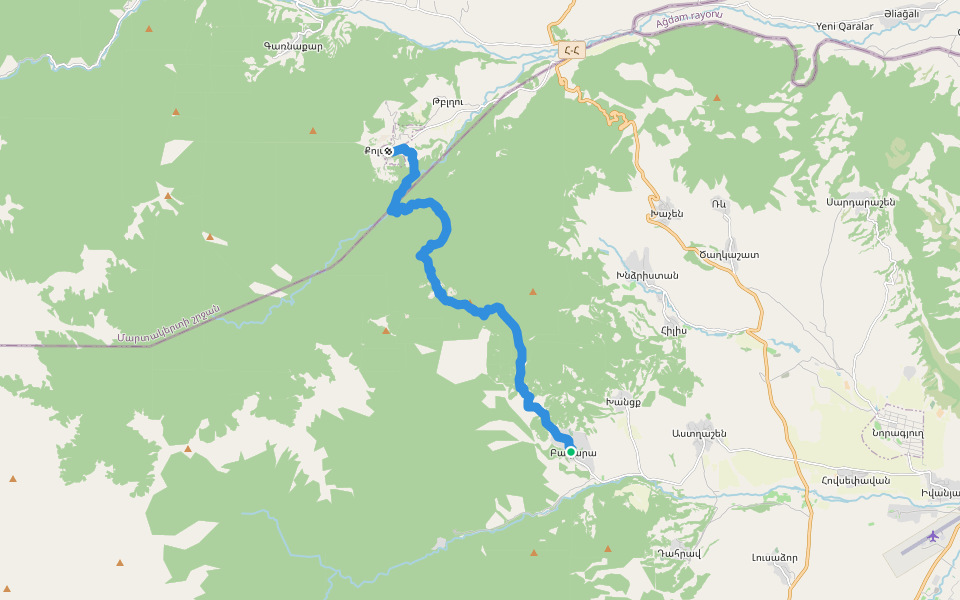 Janapar - Section 09 - Patara to Kolatak walking route map in Badara