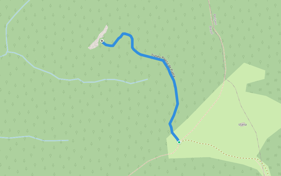 Curmătura Mocirlele - Poarta de Piatră (dus-întors) walking route map in Surdoiu