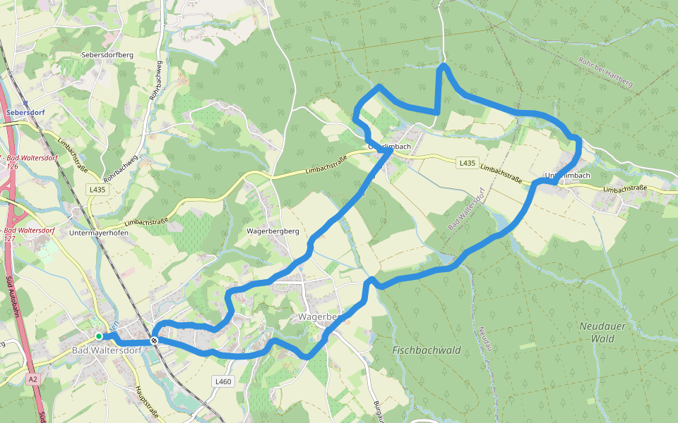 Keltischer-Baumkreis-Weg (W6) walking route map in Bad Waltersdorf