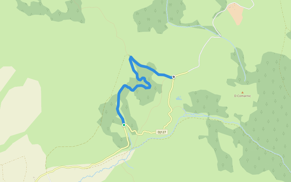 Capela Sf. Ana - Vf. Hegyes - Rez-nyaka walking route map in Ditrău