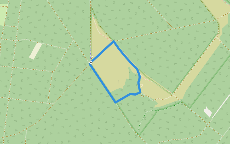 Südheide 'Im Reich der Heidschnucken' W10kS (kurze Tour Süd) walking route map in Südheide