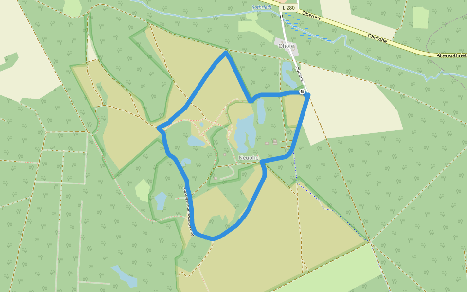 Südheide 'Kieselgur - das Gold der Heide' W5k (kurze Tour) walking route map in Faßberg