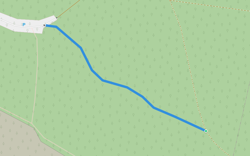 Waldlehrpfad walking route map in Werl