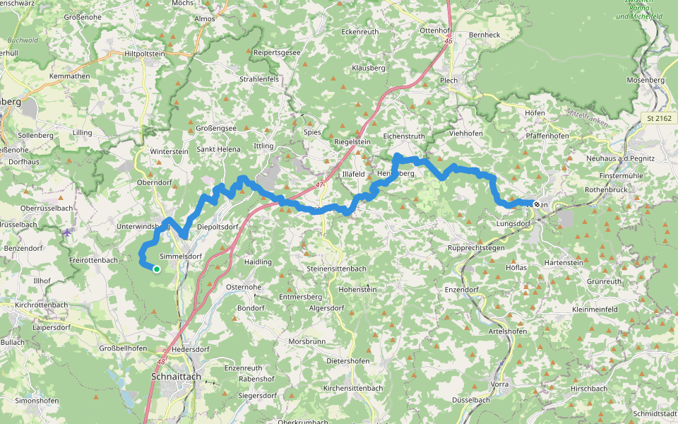 Tucher-Mausoleum – Velden walking route map in Simmelsdorf