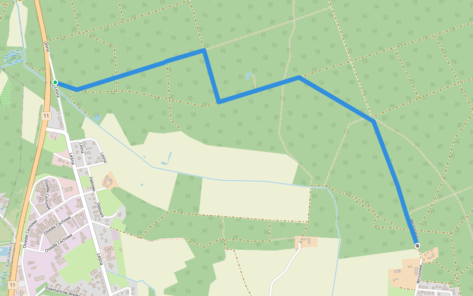 Ścieżka edukacyjna "Na tropie przyrody" walking route map in Budzyń