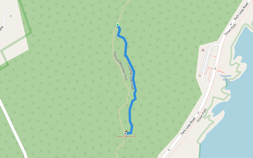 Cadillac Cliffs Path Walking And Running Trail Bar Harbor, Maine Pacer