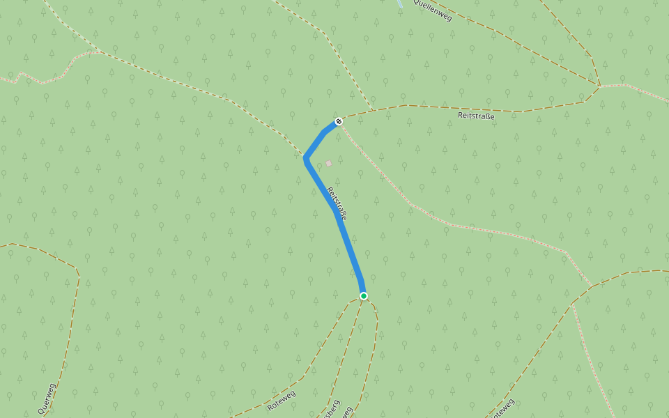 Reitstraße - Schauinslandhütte walking route map in Sinzheim
