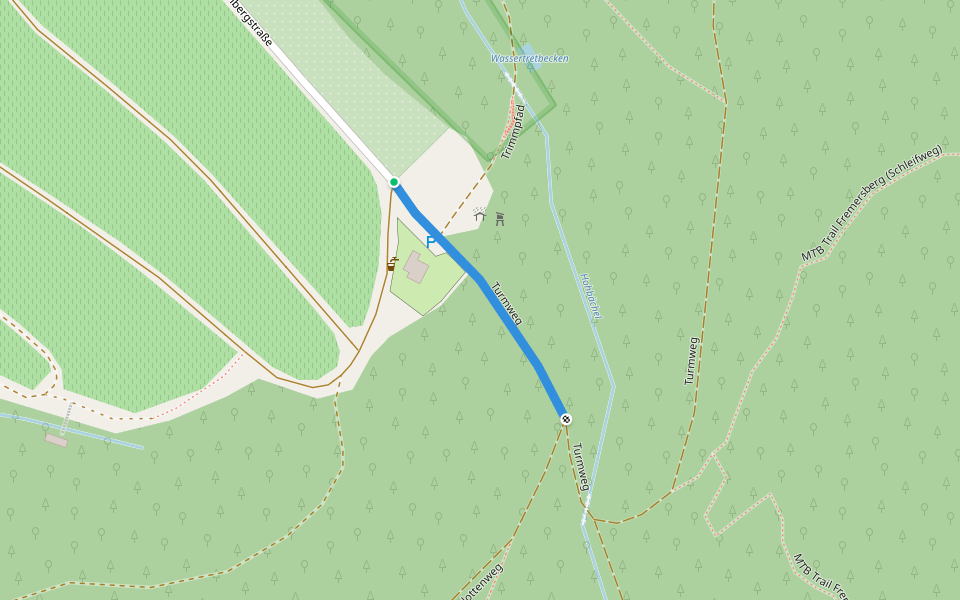 Satz - Wanderparkplatz Satz walking route map in Sinzheim