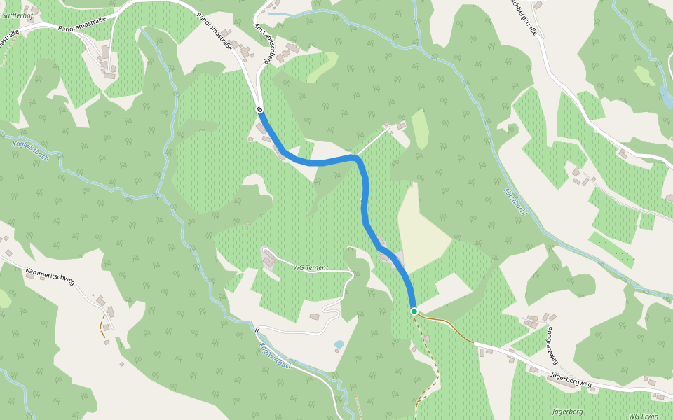 Über Stock und Wein - Variante walking route map in Gamlitz