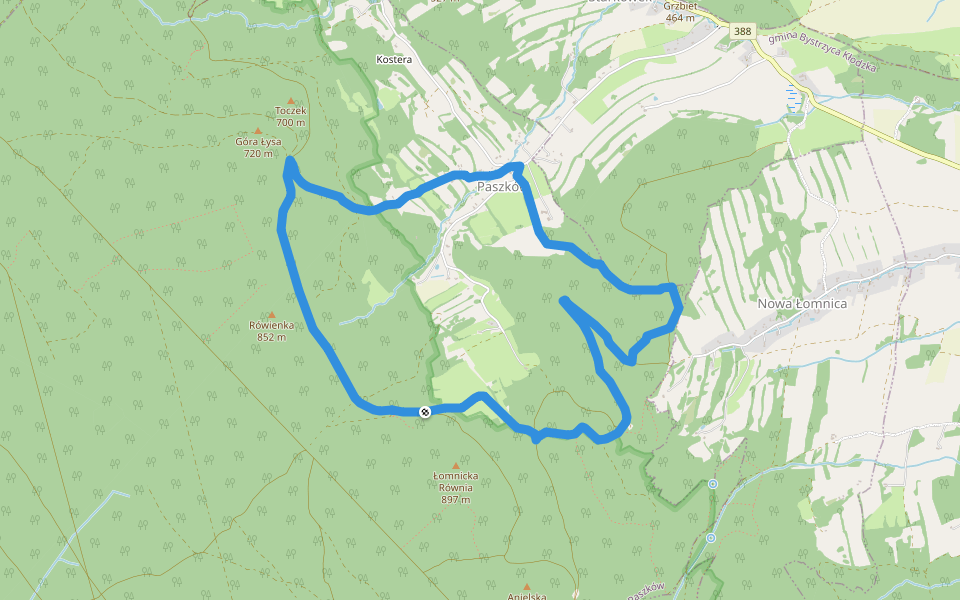 Szlak Zbieraczy walking route map in Pokrzywno