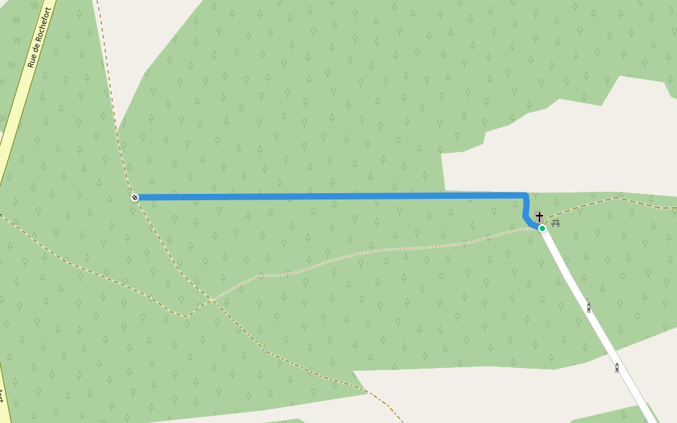 Liaison walking route map in Tellin