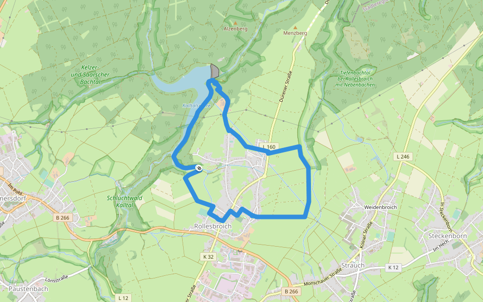 Trevvel-Route walking route map in Simmerath