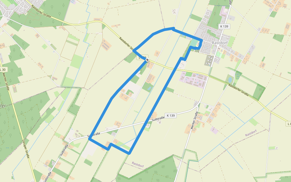 Apfel-Route walking route map in Rastdorf