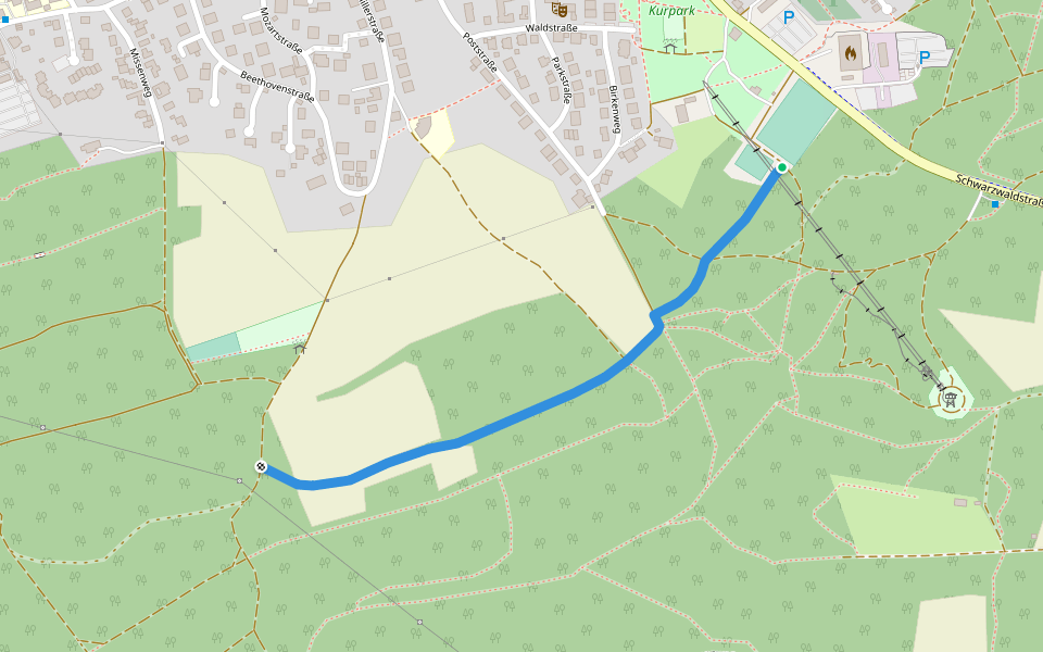 Sportplatz Schömberg - Bei der Schillereiche