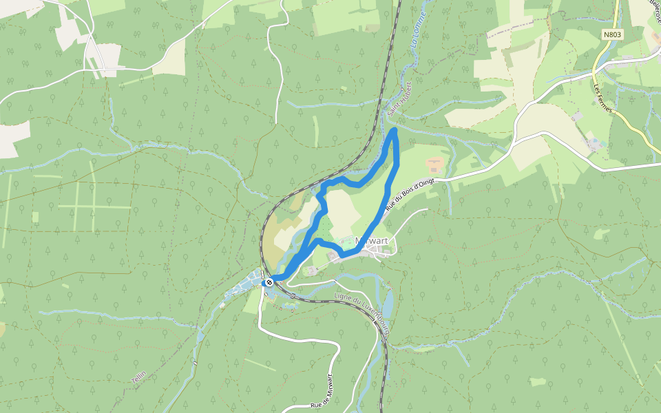 27. Parc walking route map in Saint-Hubert