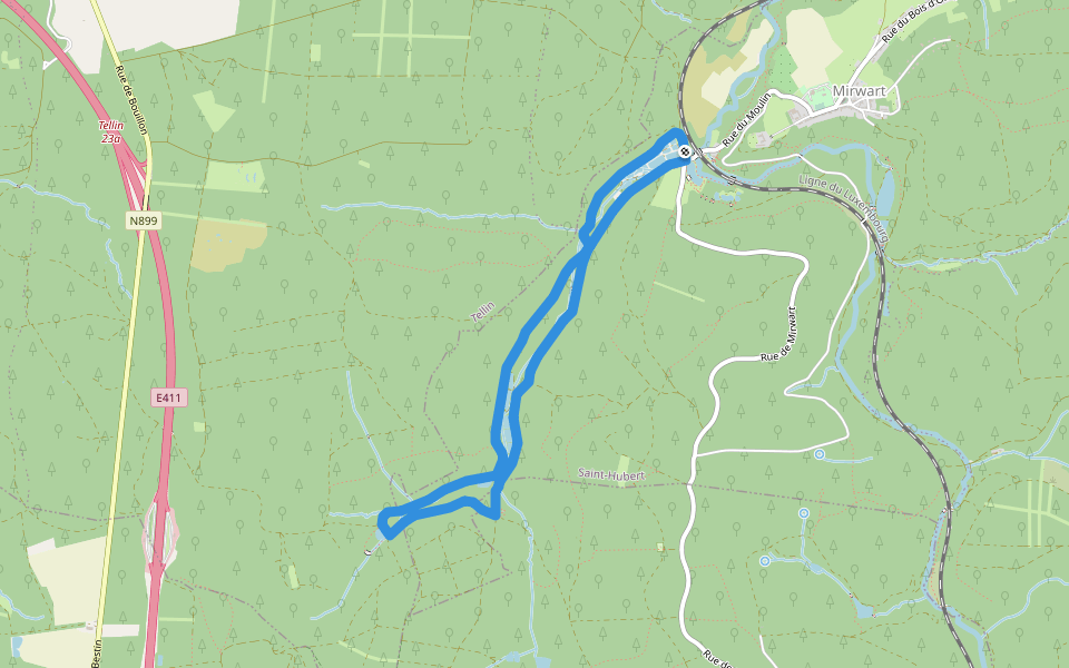 26. Marsoult walking route map in Saint-Hubert