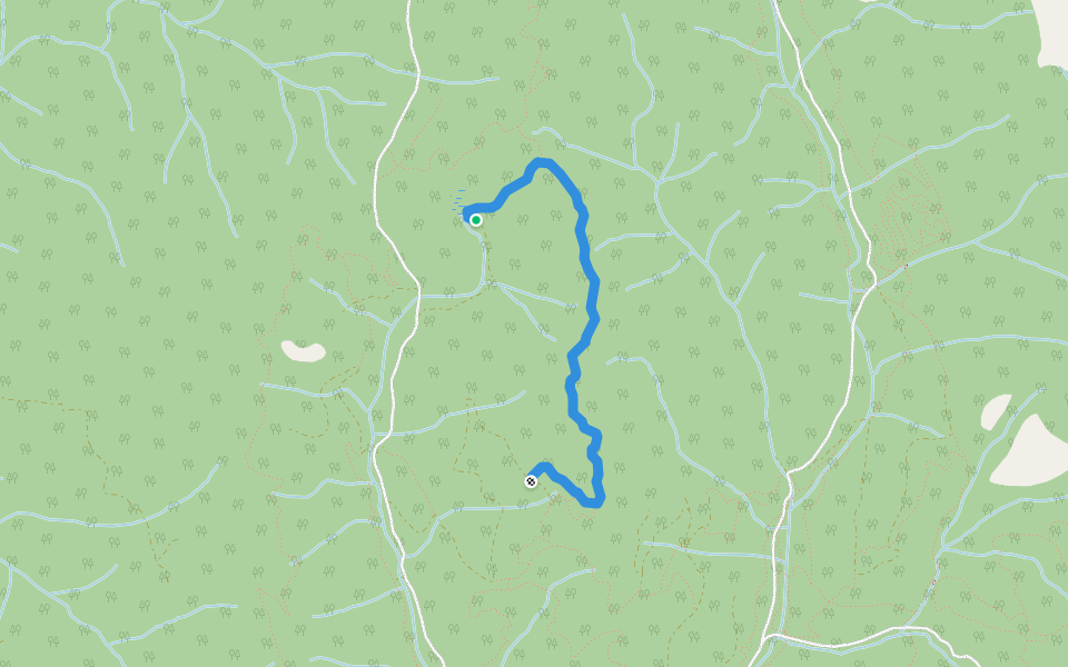 Cow To Sky Highway walking route map in Lillooet