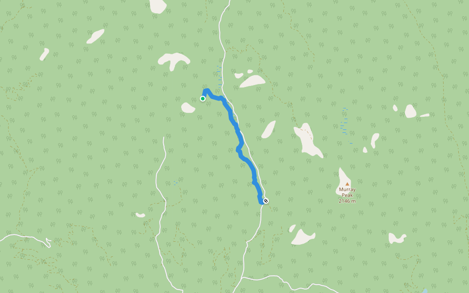 Skull Rock walking route map in Lillooet