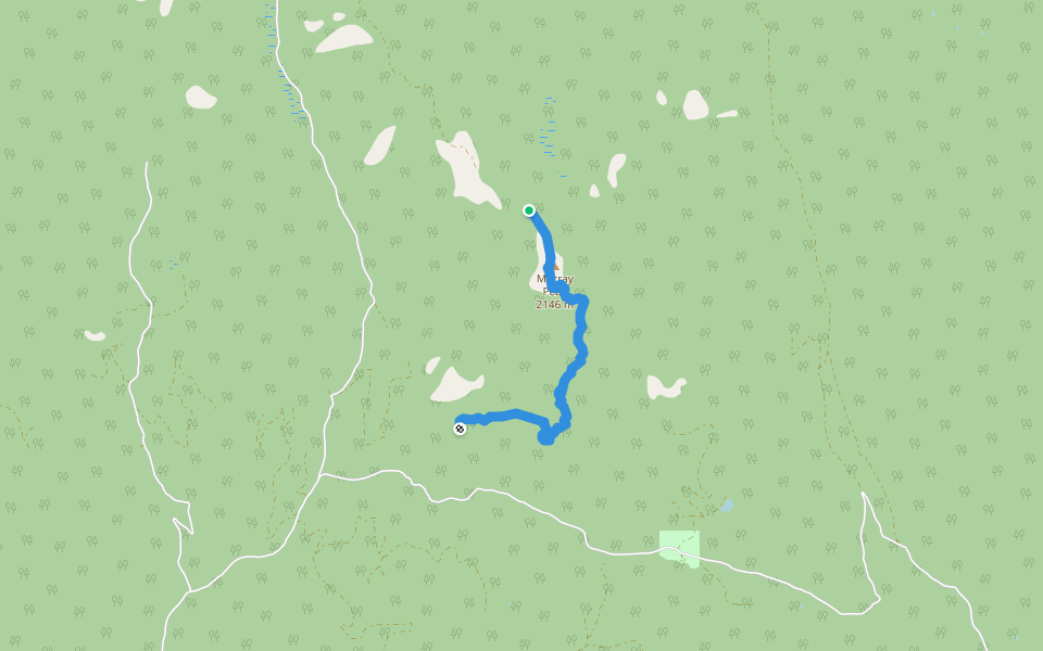 Ted's Red Eye walking route map in Lillooet
