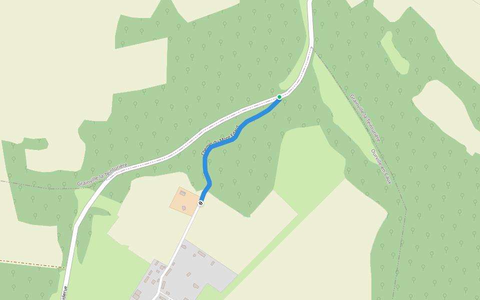 Chemin du Mont Edard walking route map in Grainville-la-Teinturière