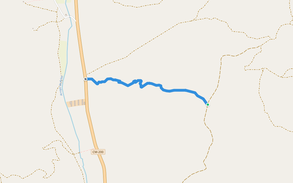 Senda de Valdemartin walking route map in Pastrana