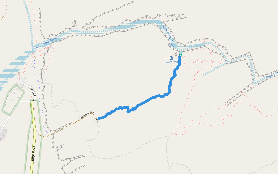 Windolf Walk walking route map in Nitmiluk