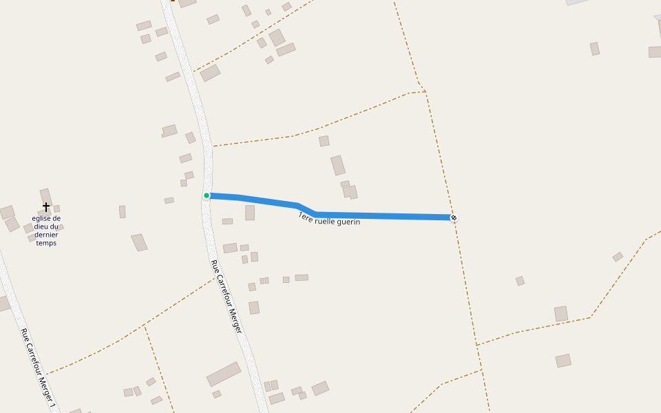 1ere ruelle guerin walking route map in Montrouis