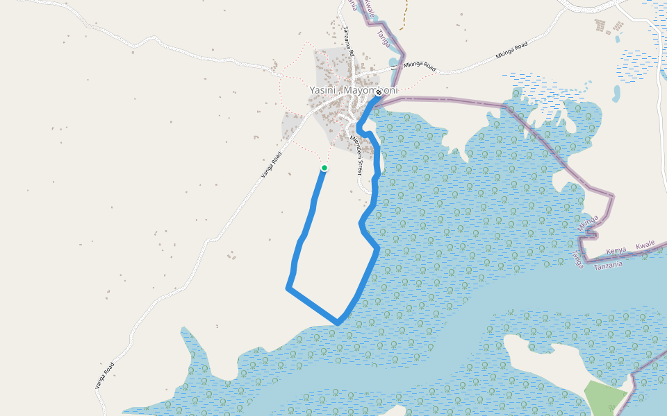 Samia Suluhu Street walking route map in Mahandakini