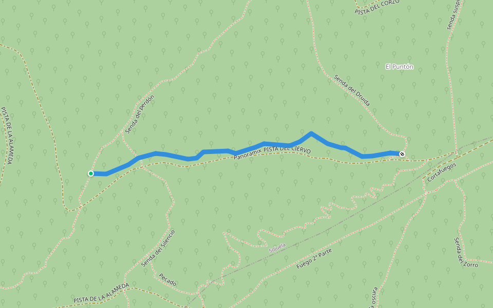 Panoramix walking route map in Sojuela