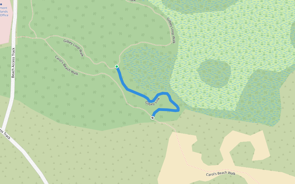 Gilbey Link walking route map in Redhead