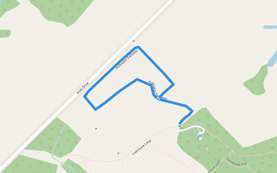Pollinator Pathway walking route map in Mount Brydges