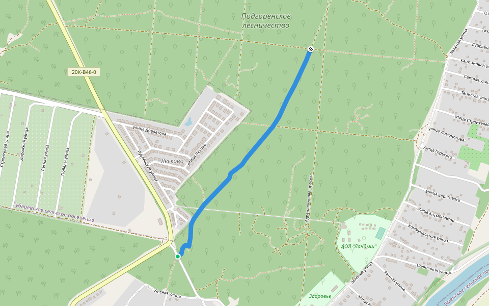 просека Морозанти walking route map in Semiluki