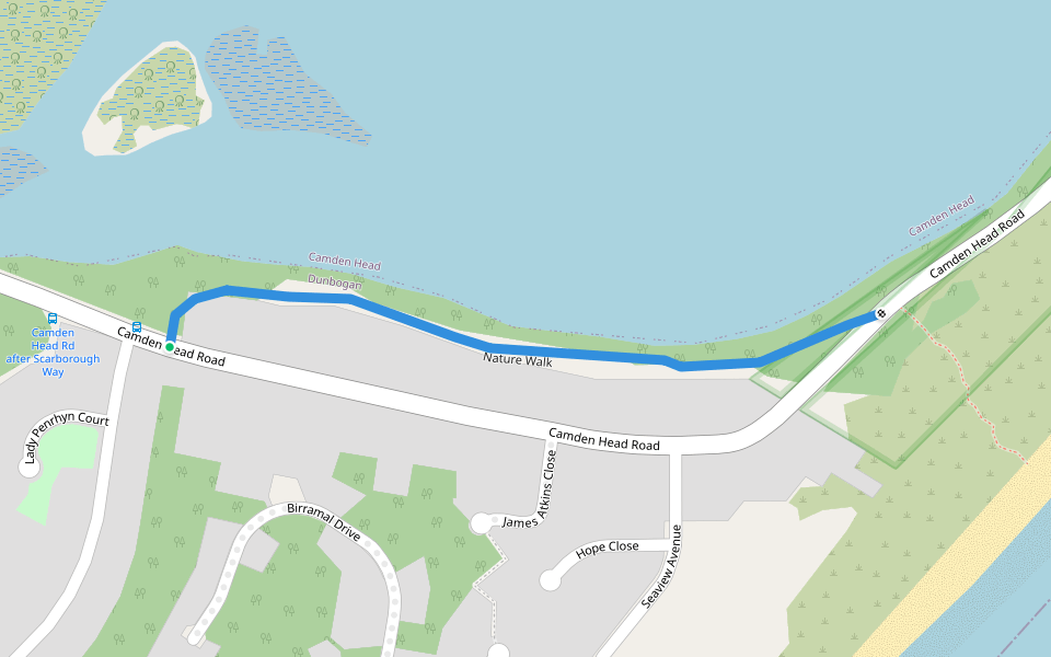 Nature Walk walking route map in Dunbogan