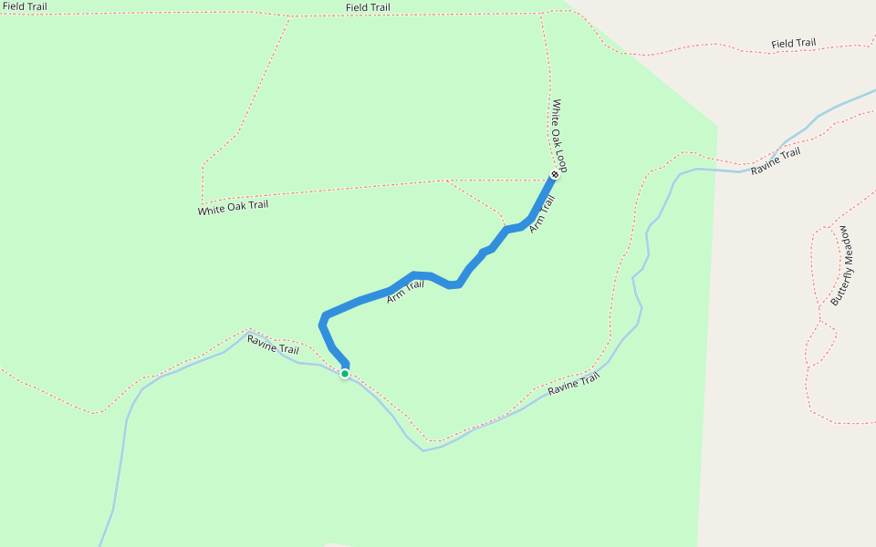 Arm Trail walking route map in Henderson