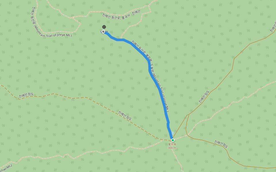 진례산 등산로, 봉우재 - 도솔암 (Mountain Trail of Jinrye Mt.)