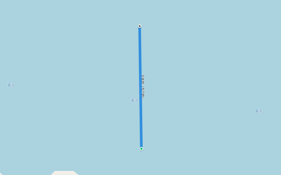 万年桥（东门桥） walking route map in Xin Yu Shi