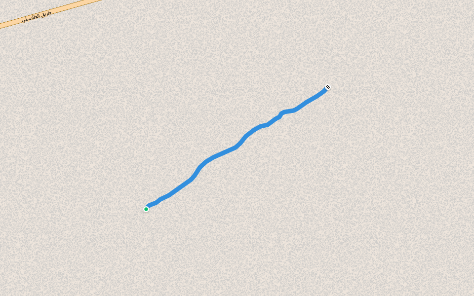 Herders Path walking route map in Illizi
