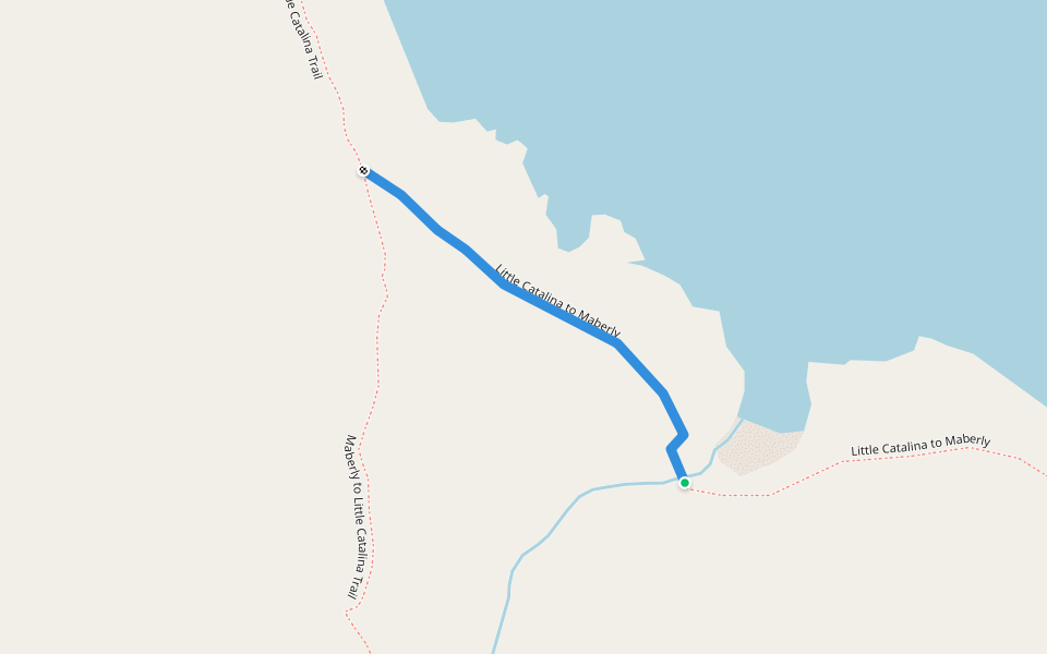 Little Catalina to Maberly walking route map in Elliston
