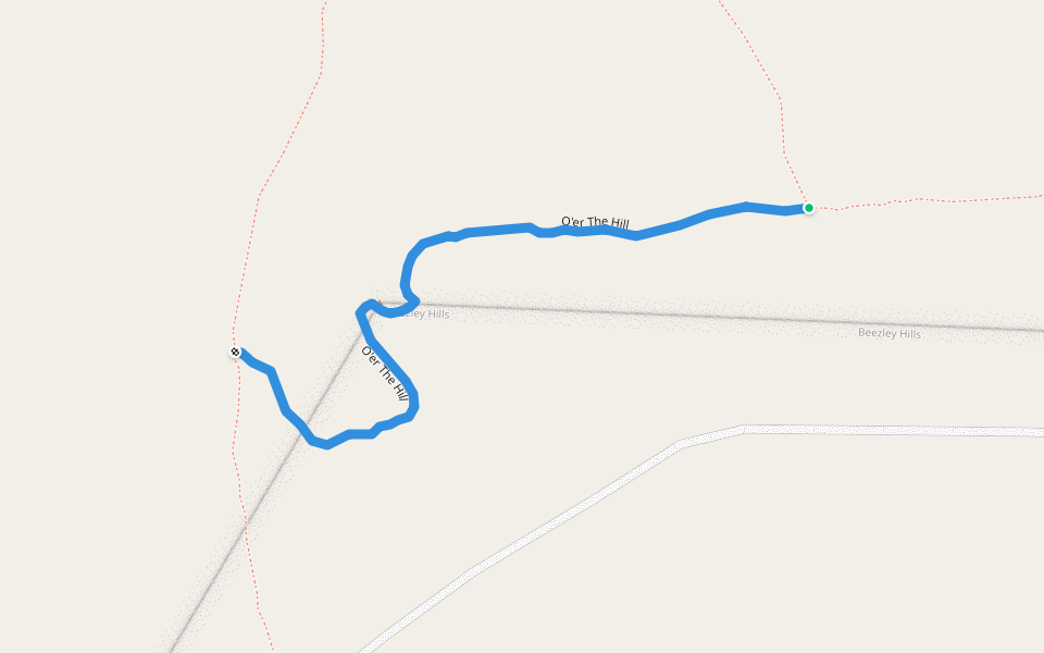O'er The Hill walking route map in Ephrata