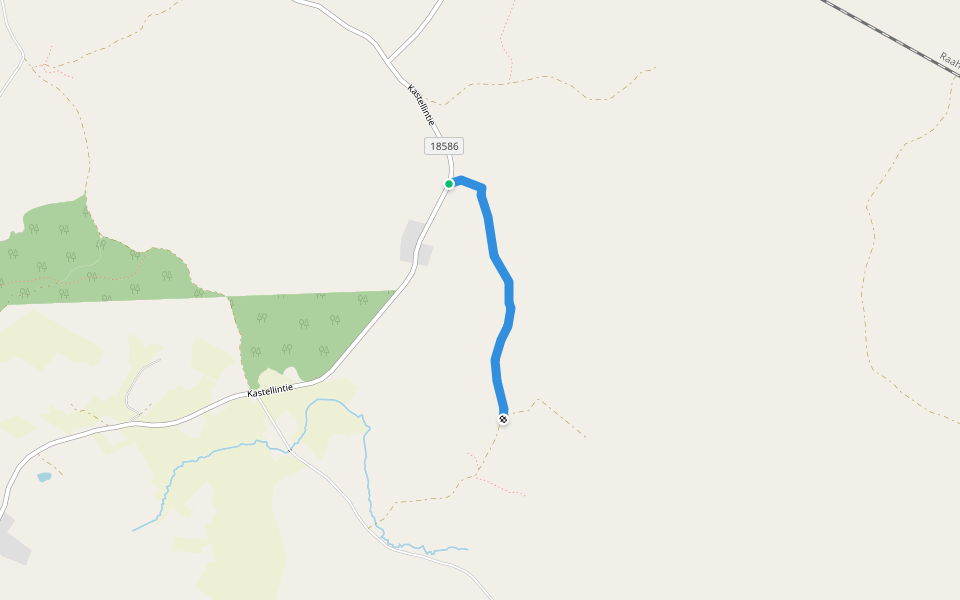 Viinapolku walking route map in Tuohinnonperä