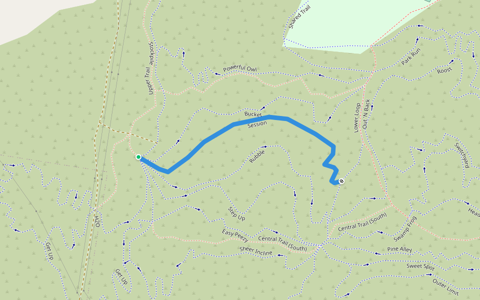 Session walking route map in Lake Heights