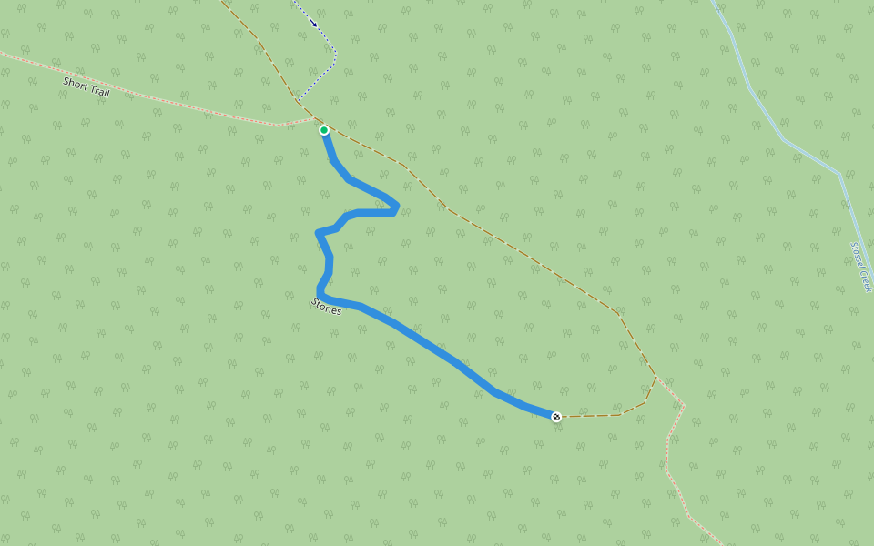 Stones walking route map in Carnation