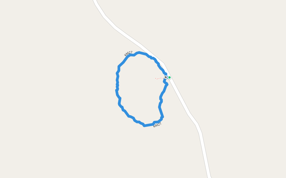 KM27 walking route map in El Ramonal