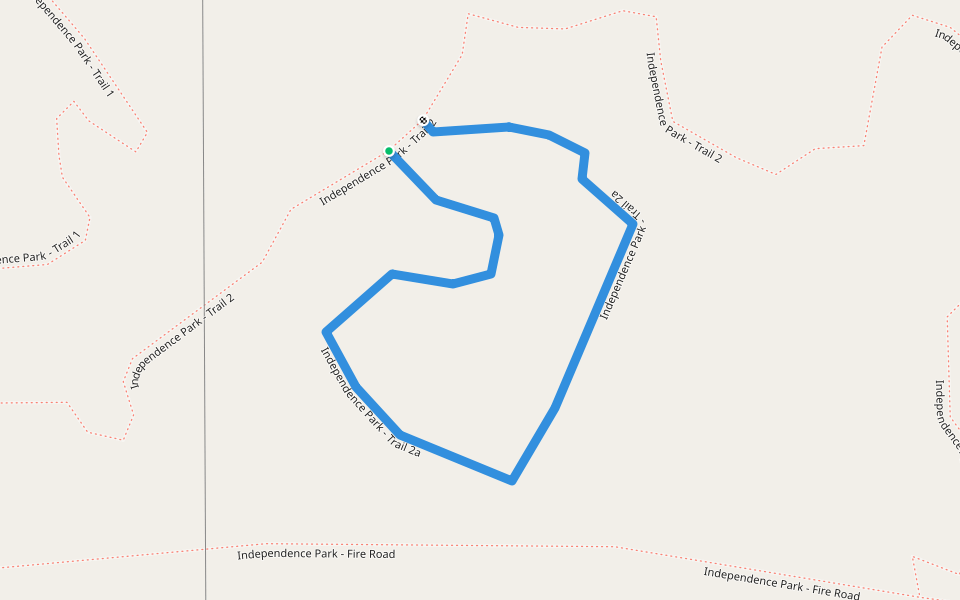 Independence Park - Trail 2a walking route map in Creve Coeur