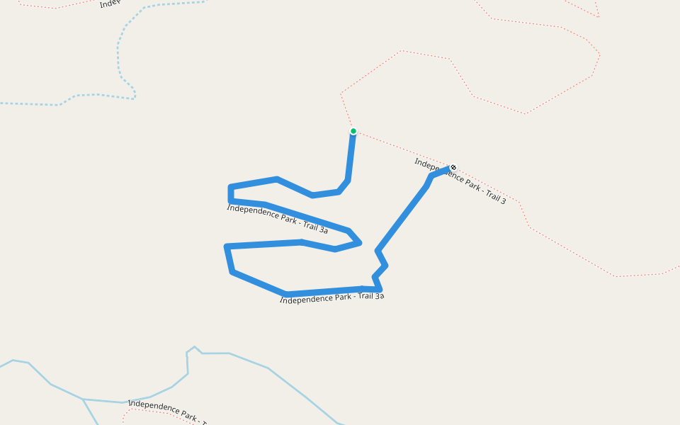 Independence Park - Trail 3a walking route map in Marquette Heights