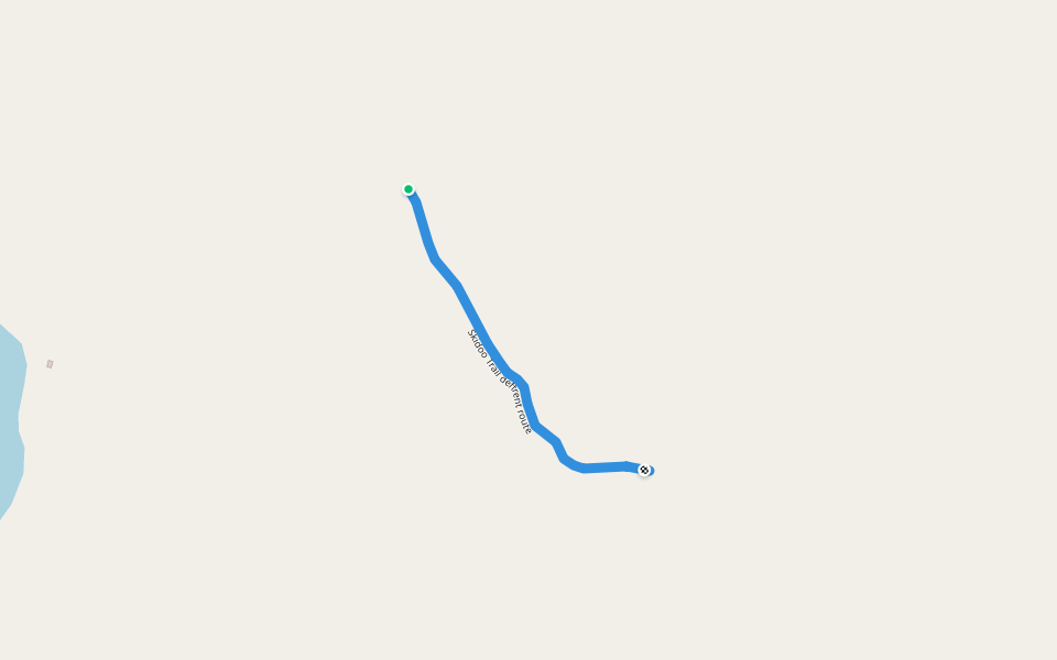 Skidoo Trail deffrent route walking route map in Wabush